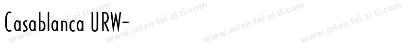 Casablanca URW字体转换